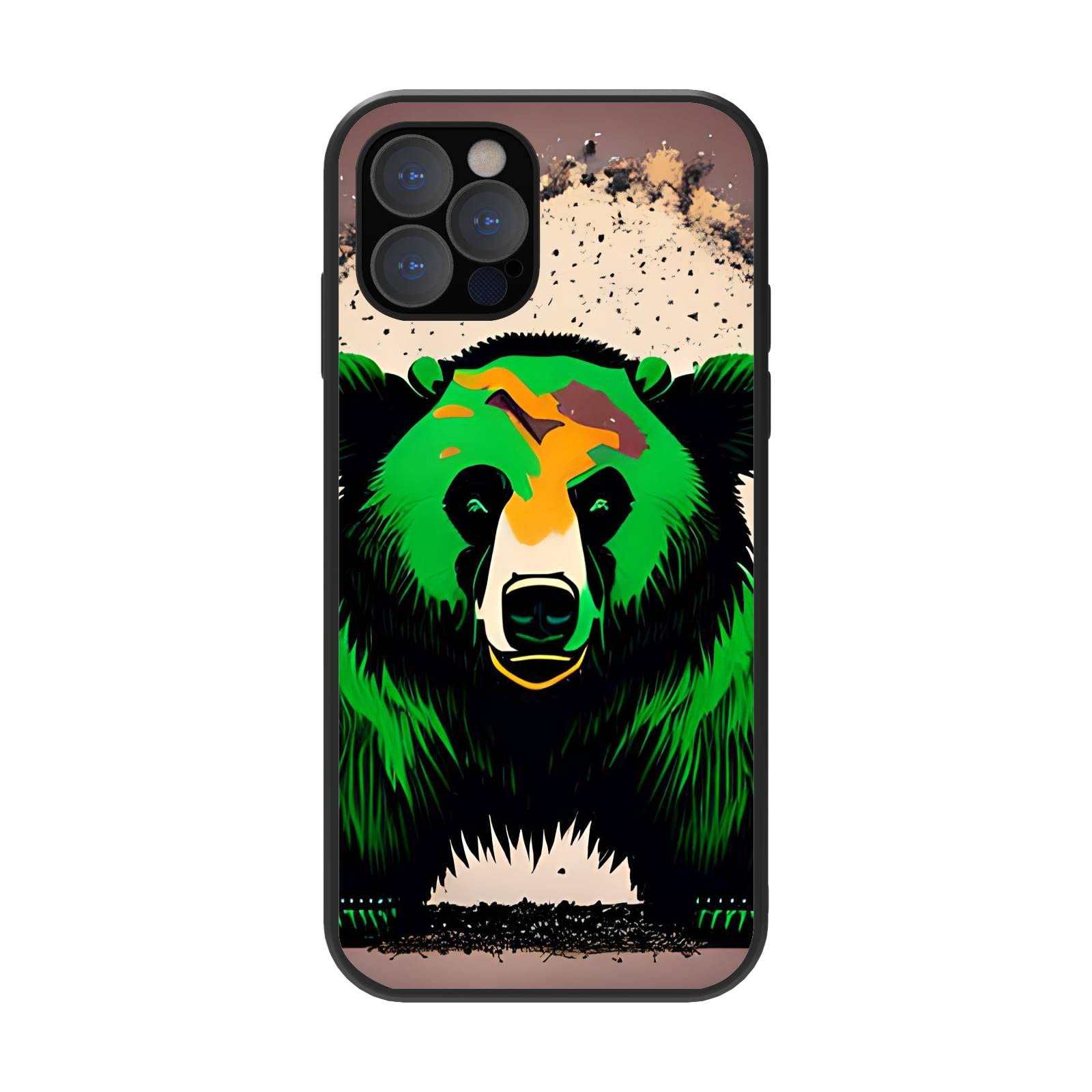 Compatible for iPhone 12/12 Pro Case for Brown Bear Pattern to Prevent Falling and Scratching