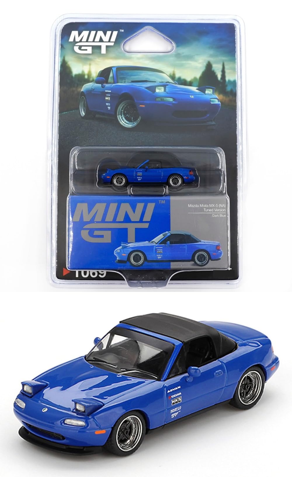 Amazon.com: Diecast Model Car Compatible with Mini GT Mazda Miata