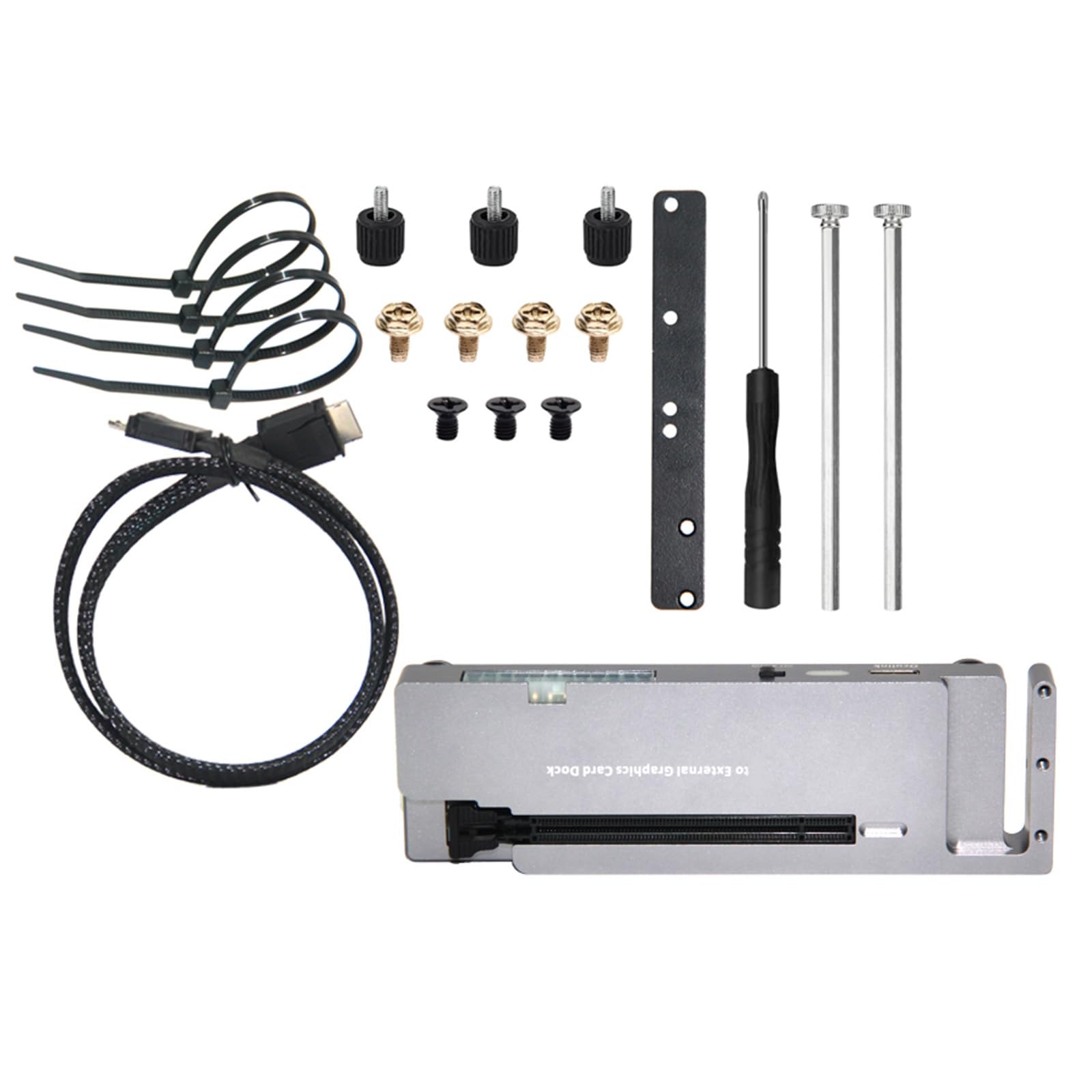 OCU LINK Station d'accueil externe pour GPU 40 Gbit/s Prend en charge plusieurs GPU, y compris RTX3060 Installation facile Station d'accueil pour GPU