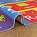 KC Cubs 5x7 ABC Alphabet, Numbers & Shapes Rug – Educational Non-Slip Play Mat Carpet for Kids, Toddlers, Nursery, Classroom, Playroom, Baby Daycare