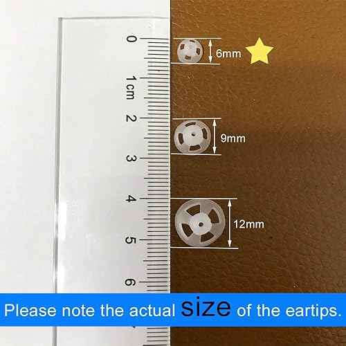 Miniatura 3 de SOUNDLINK (10 unidades) Amplificador auditivo cúpula abierta punta de oído tapones para los oídos (S 6mm)