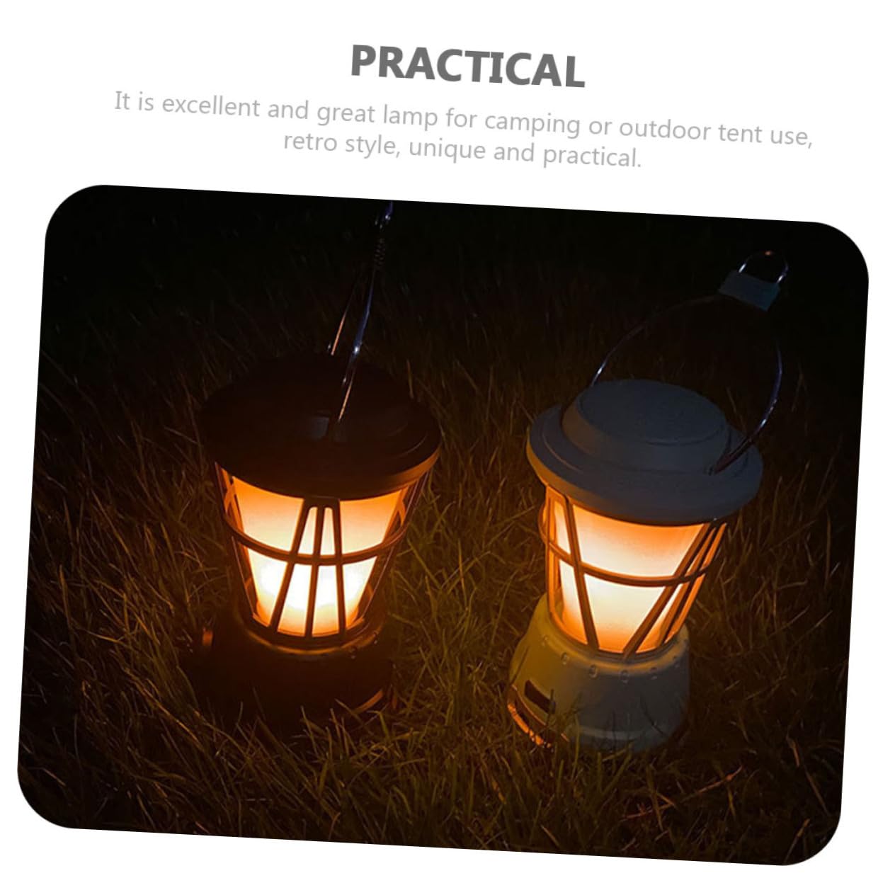 Toddmomy Multifunktions Vintage Campinglampe Tragbare Zeltleuchte Wiederaufladbar Kompaktes Outdoor Licht Für Wandern Rucksackreisen Und Camping