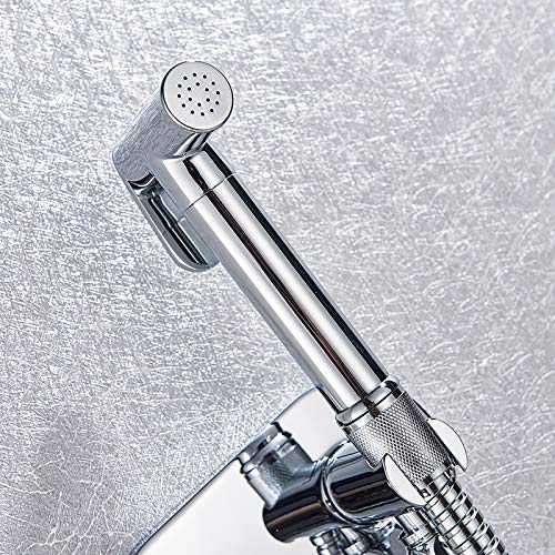 Pulvérisateur de bidet à main haut de gamme en chrome brillant - 5