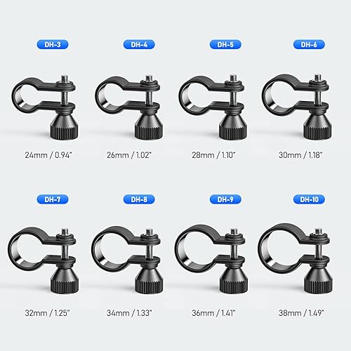 Miniatura 7 de Abrazadera de montaje ajustable para linterna de buceo, conector de brazo de sistema de luz subacuática, clip de antorcha para fotografía de buceo,