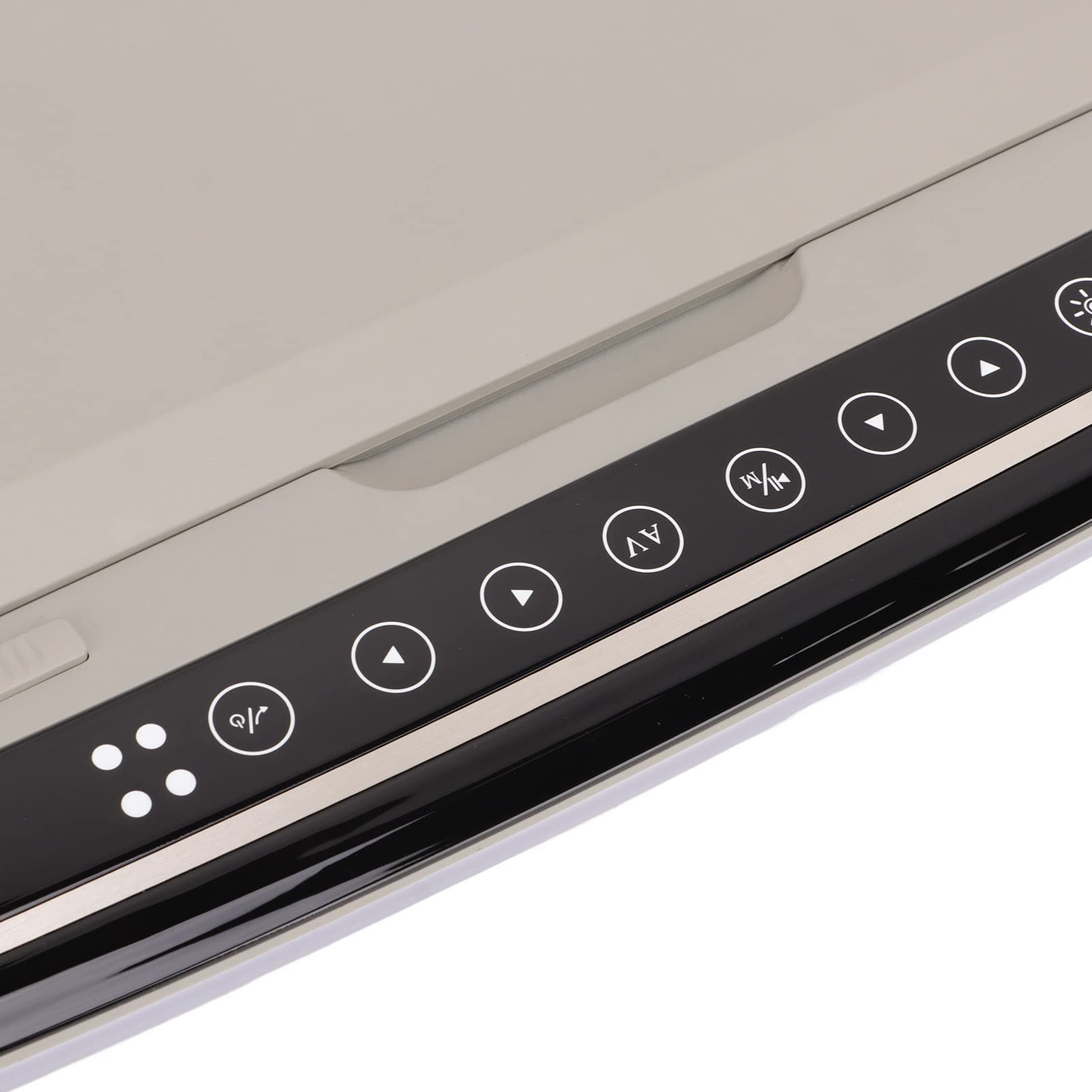 PUSOKEI TV pour Voiture, Moniteur de Voiture 13,3 Pouces avec écran de Lecteur de Voiture 1080p, écran monté sur Le Toit avec Lumière Bicolore pour Bus, SUV, Angle Réglable (Gris)
