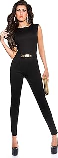 Koucla Women's Jumpsuit Playsuit with Buckle