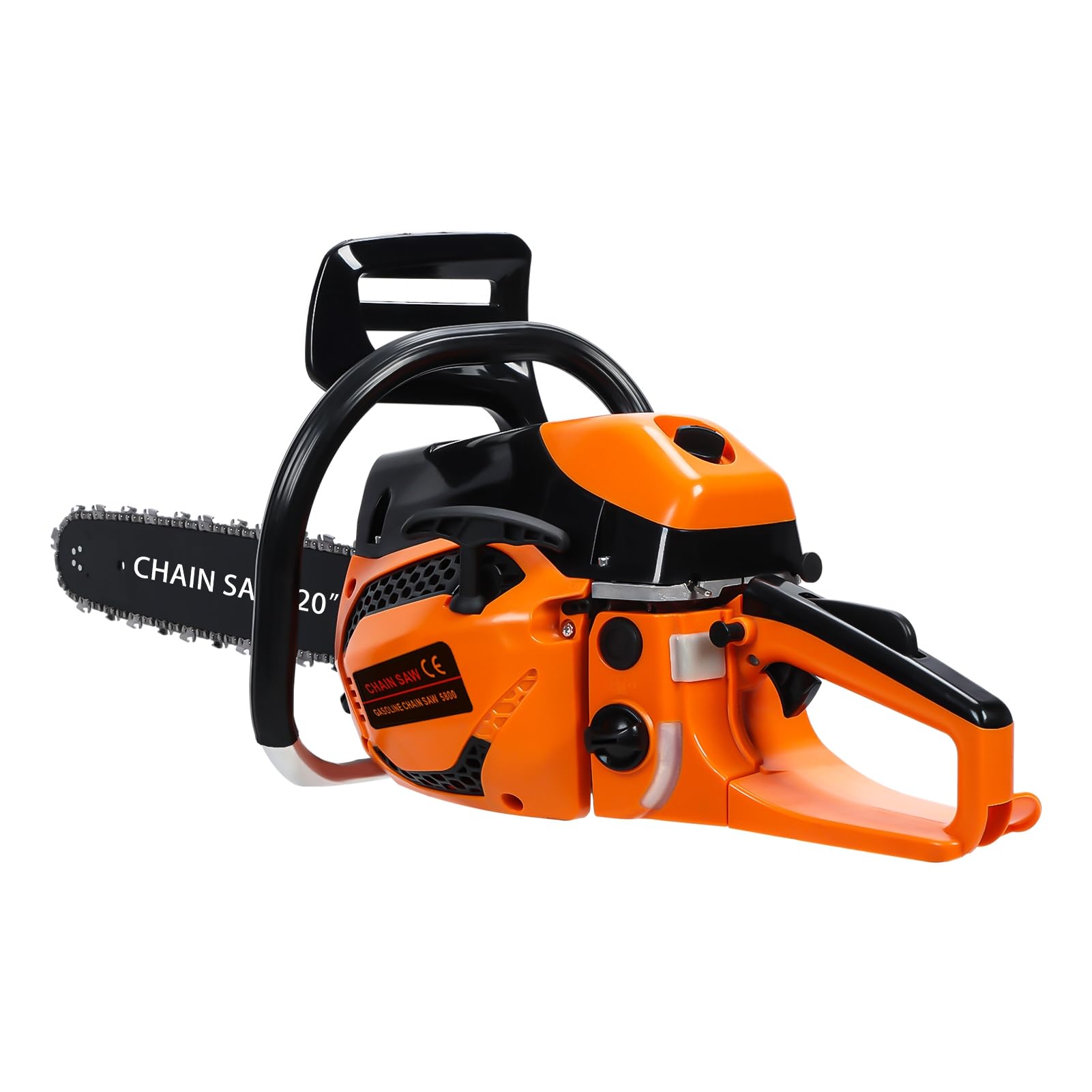 50 cm gazowa piła łańcuchowa, 58 cm³, napędzana benzyną, 2-suwowa piła łańcuchowa zasilana gazem, ręczna akumulatorowa piła łańcuchowa o dużej mocy, do cięcia drewna i przycinania drzew,