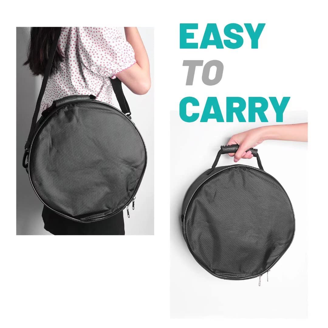 Tambor de Lengua de Acero, 12 Pulgadas 13 Tonos Instrumento De Percusión, con Baquetas, Instrucciones (idioma español no garantizado), Pegatinas, Púas de Dedo y Bolsa de Transporte Negro