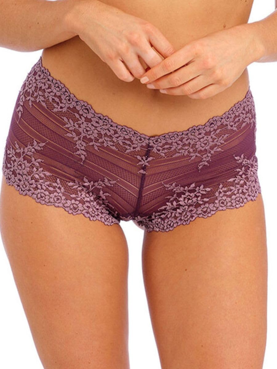 Wacoal Embrace Lace Boyshort Italian Plum/Valerian Purple M - 12