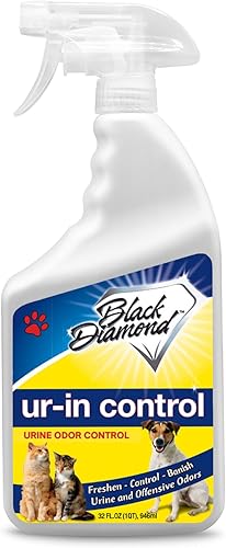 Black Diamond Stoneworks Ur-in Control Elimina los olores de orina Elimina gatos perros mascotas olores humanos de alfombras muebles colchones