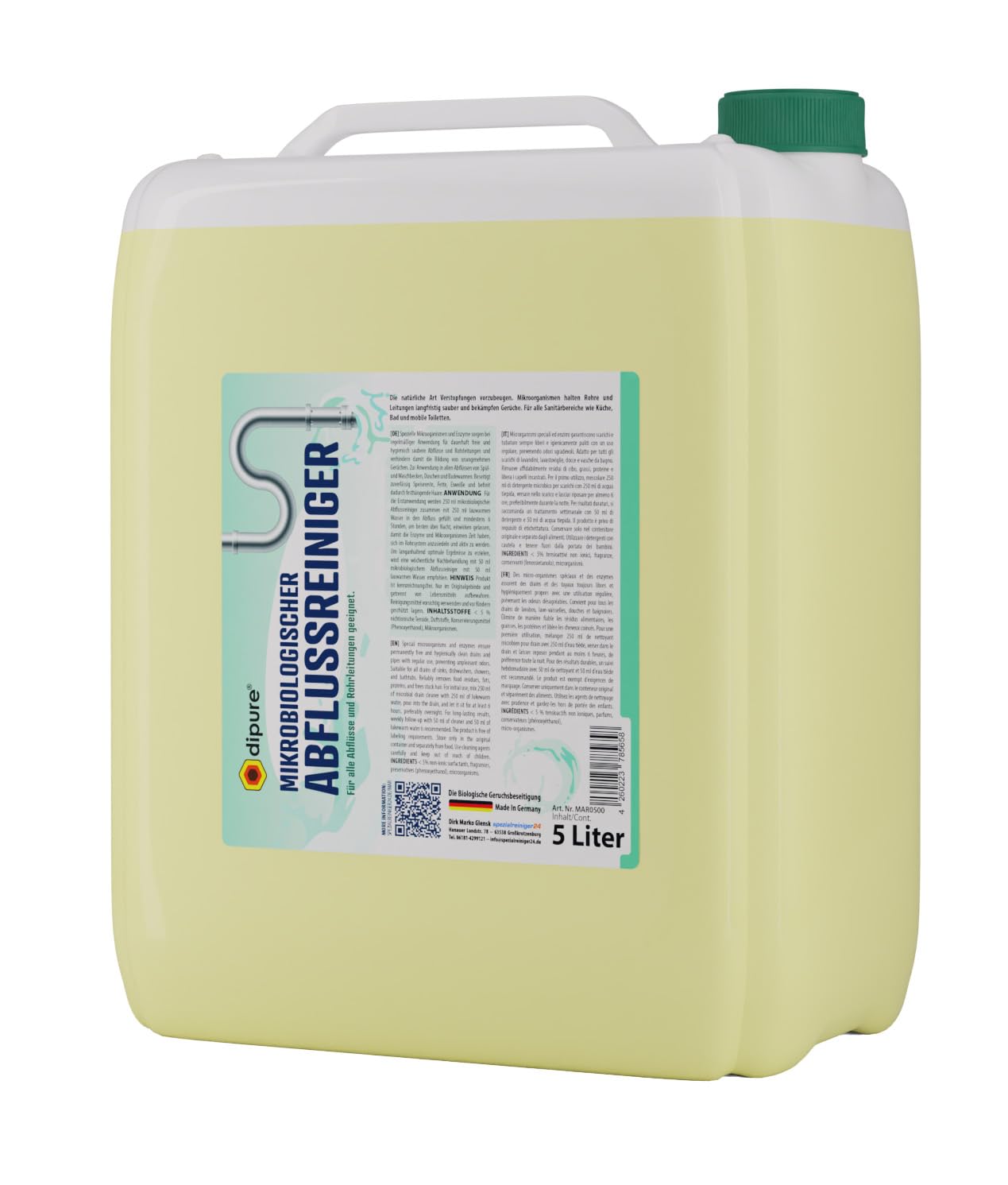 Mikrobiologischer Abflussreiniger 5 Liter Kanister