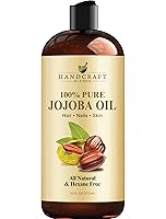 Vista 1 de Handcraft Blends Aceite de jojoba – Prensado en frío de 16 onzas líquidas – Aceite portador 100% puro y natural de grado premium para piel y cabello