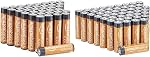 Amazon Basics 100 Count (Pack of 1) AA High-Performance Alkaline Batteries, 10-Year Shelf Life, Easy to Open Value Pack