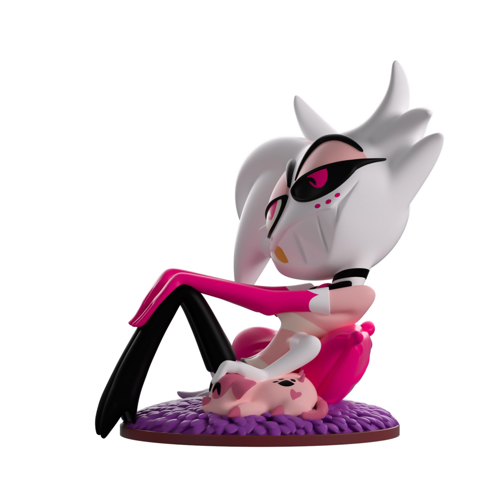 Youtooz Figurine en vinyle Angel Dust de 9,7 cm – Hazbin Hotel Collectible, Angel Dust Action Figure from Hazbin Hotel