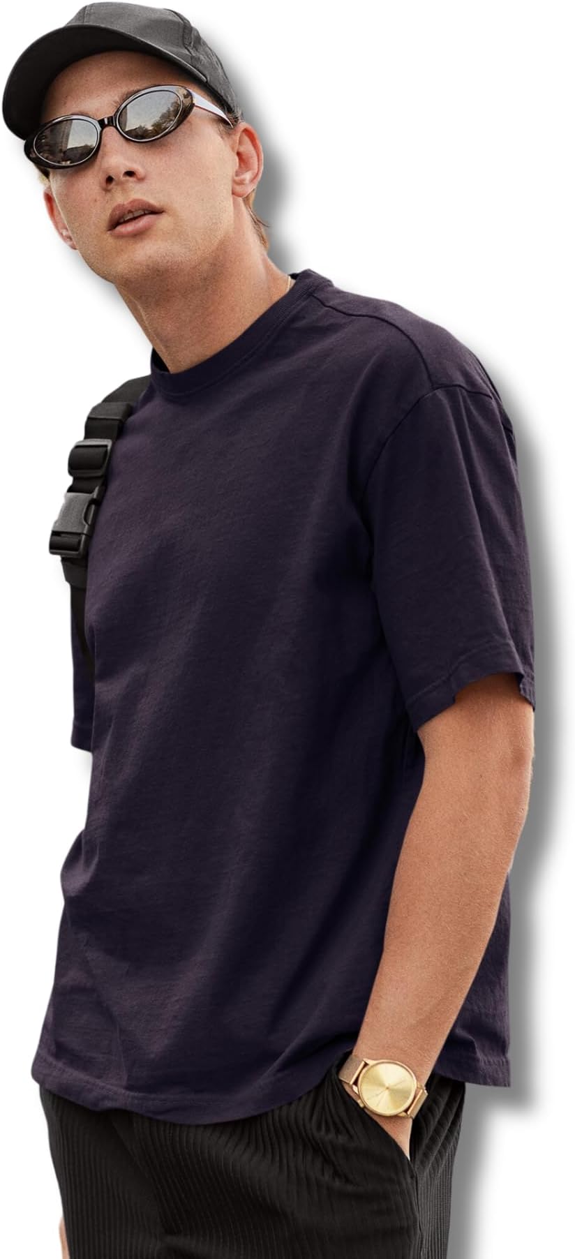 Zuke lifestyle Solid Oversized T-Shirt | Men's Oversized French Terry T-Shirt | T-Shirt for Men's |