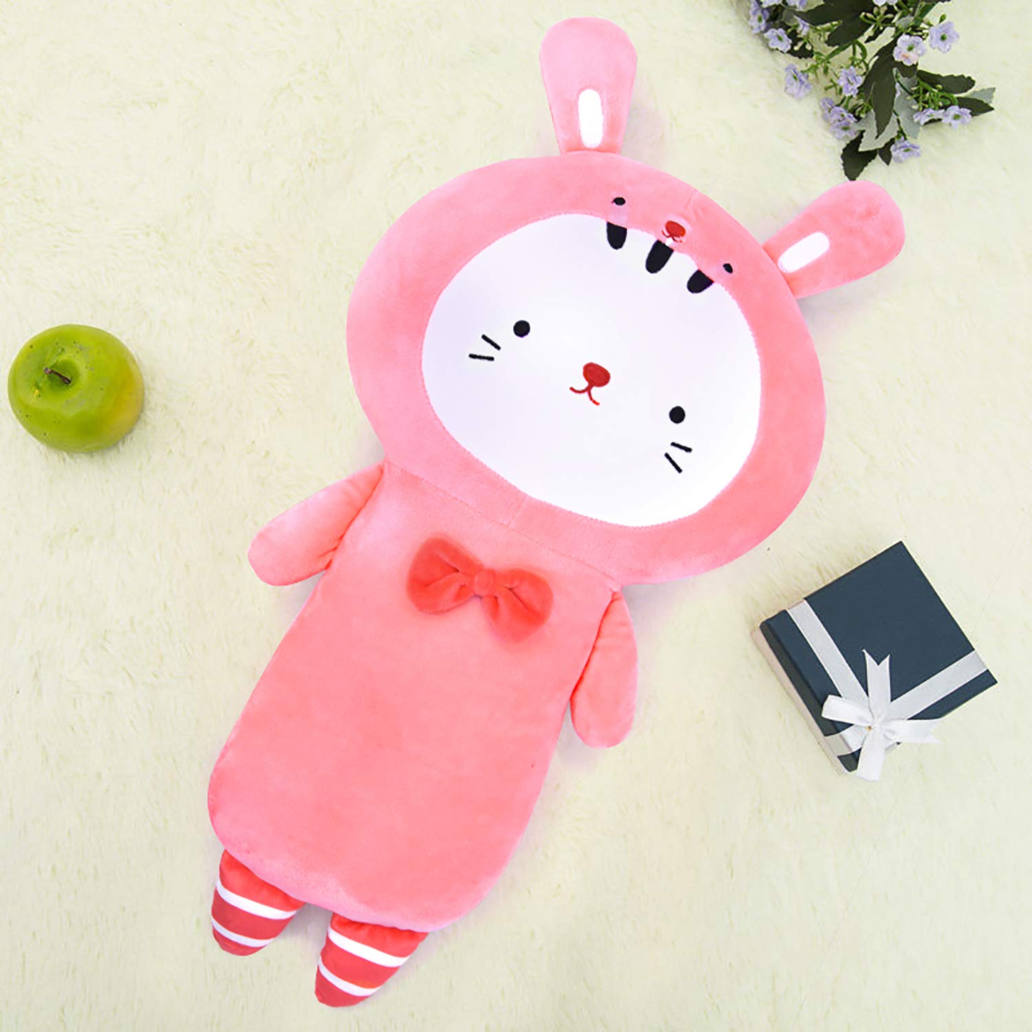 Seat Belt Pillow for Kids Car Seat Belt Cover,Plush Toy for Child Vehicle Shoulder Pads Seat Belt Partner Safety Belt Protector Cushion Plush Soft Seat Strap Car Pillows Adjuster,Rabbit