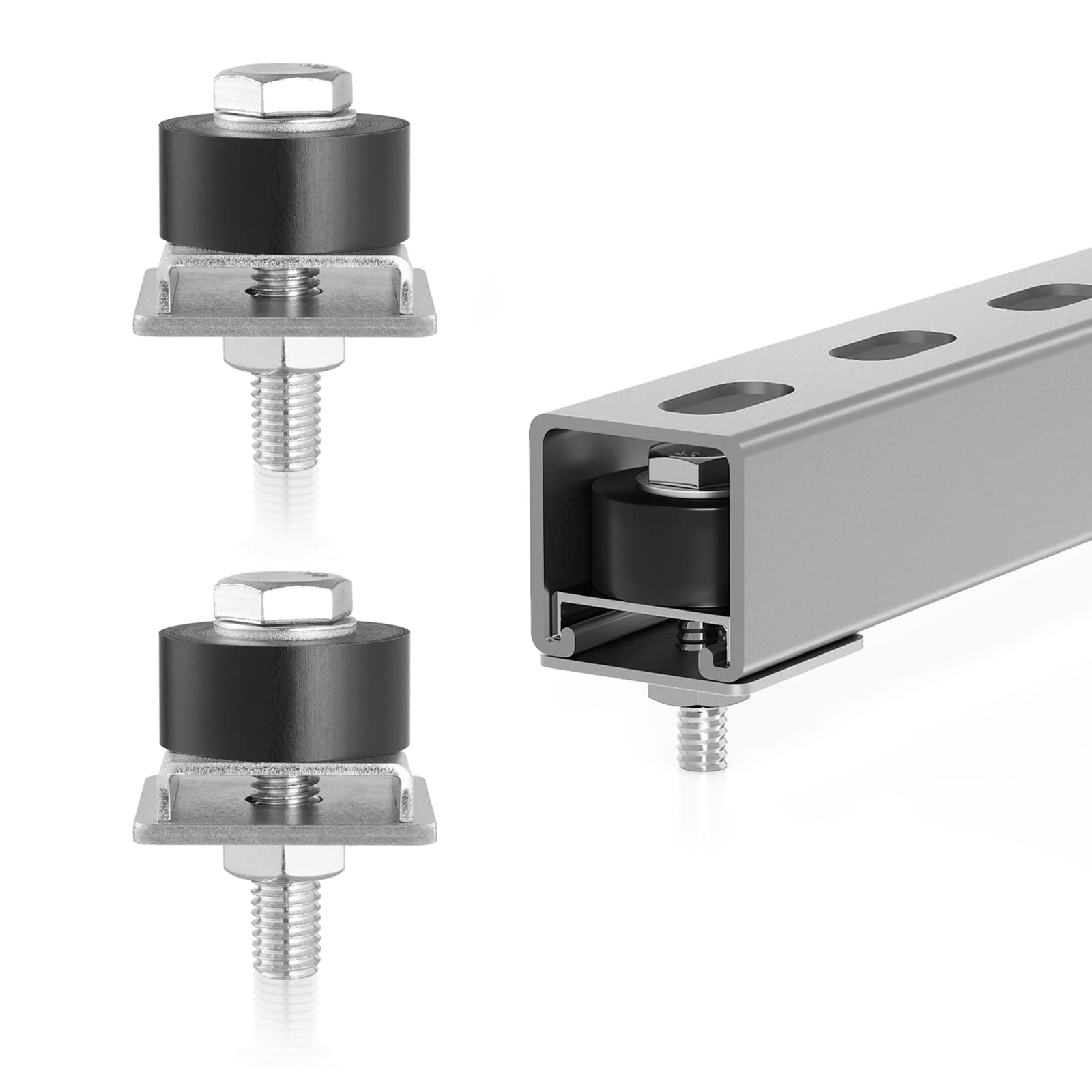 Trolley Roller Limiter, Trolley Assembly Positioning,Use with 1-5/8" Wide and All 1-5/8" or Taller Strut Channel(2 PCS)