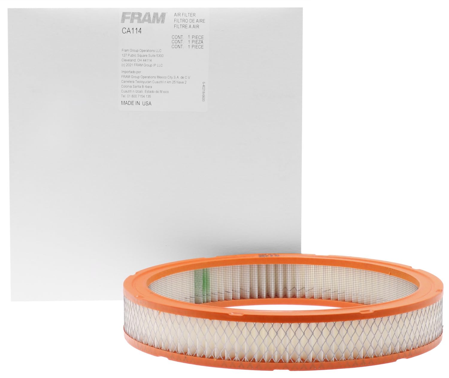 FRAM CA148 Extra Guard - Filtro De Aire Redondo De Plastisol