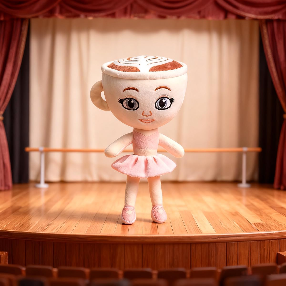 GTJEOI Peluche Tralalero Tralala, 24cm Ballerina Cappuccina Peluche, Peluche Italian Brainrot per Bambini e Adulti, Tung Tung Tung Sahur, Regalo per Fan e Collezionisti - 3