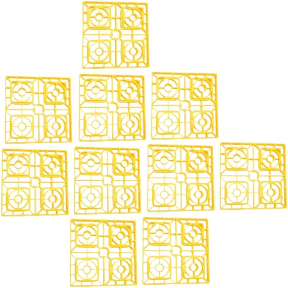 10pcs RV Camper Leveling Blocks Antislip Pads Heavy Duty Leveling Blocks with Storage Bag for Leveling Single and Dual Wheels