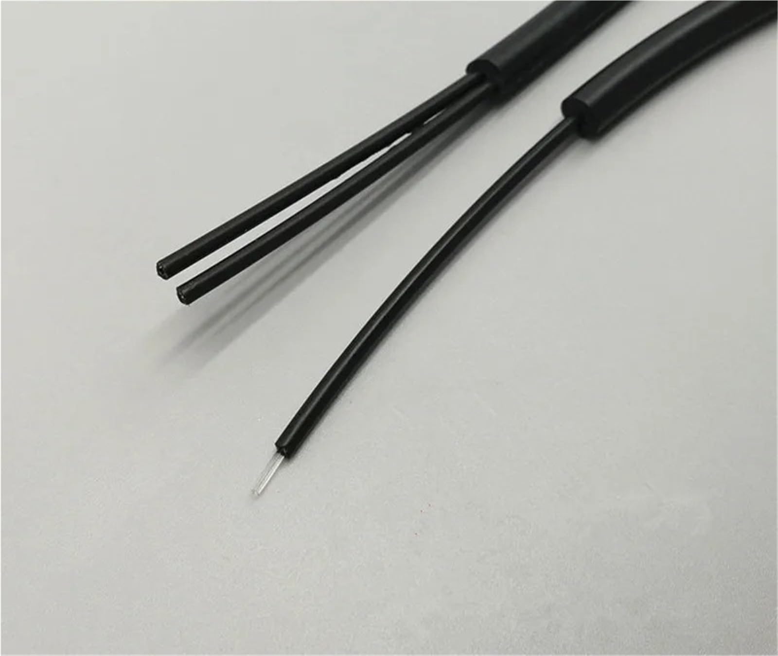 2 Meter POF-Kunststoff-Lichtleiter PMMA, Kern 1,0 mm, Außenmantel 6 mm Big Core Fiber Simplex Duplex