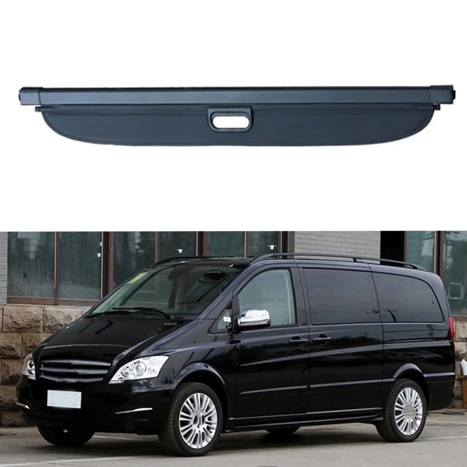 Rideau De Coffre Rétractable Pour Mercedes ML W166 (2013-2015) - Toile Résistante, Protection Intimité Et Rangement
