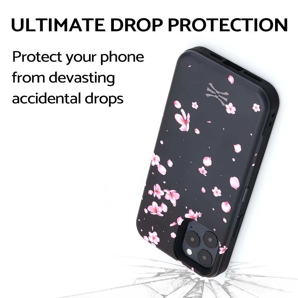 TORU Custodia CX PRO per iPhone 13 Pro con porta carte di credito rimovibile – Custodia a portafoglio minimalista resistente ai graffi – Protezione premium a 360 gradi - Nero