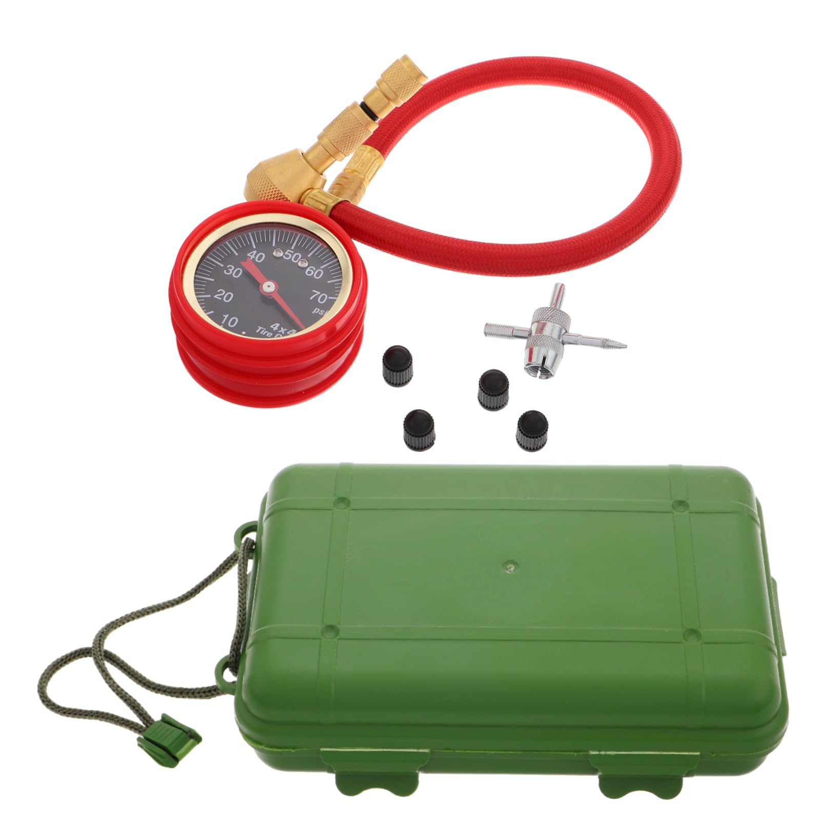 Manomètre de Pression Automobile pour Pneu de Voiture, 1 Set