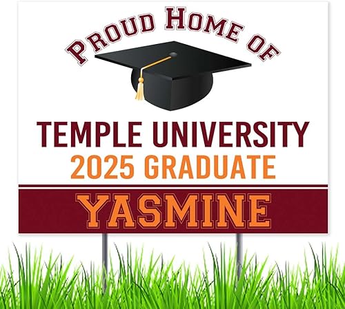 Miniatura 2 de Congratulations Class of 2025 Graduate Personalized Yard Sign with Metal Stake, Custom Graduation Party Personalized Lawn Sign