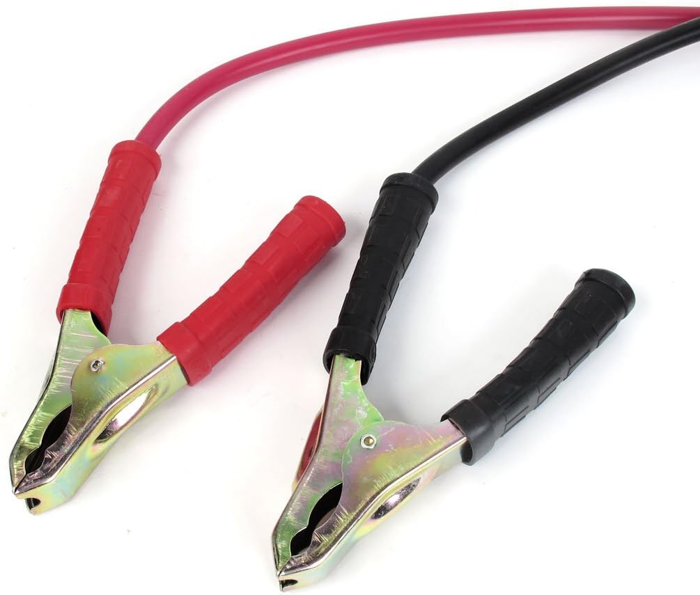 Car 4 Alligator Clamps Battery Booster Cable 500A 175cm Length 2 Pcs