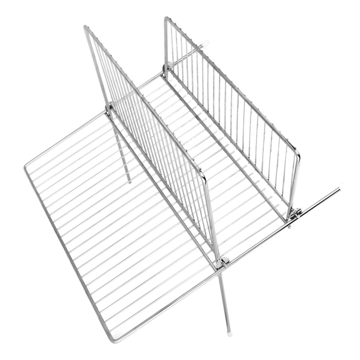 Porte-assiettes Rangement Drainage des Assiettes en Acier Inoxydable Argenté, Support Vaisselle Simple et Fonctionnel Cuisine