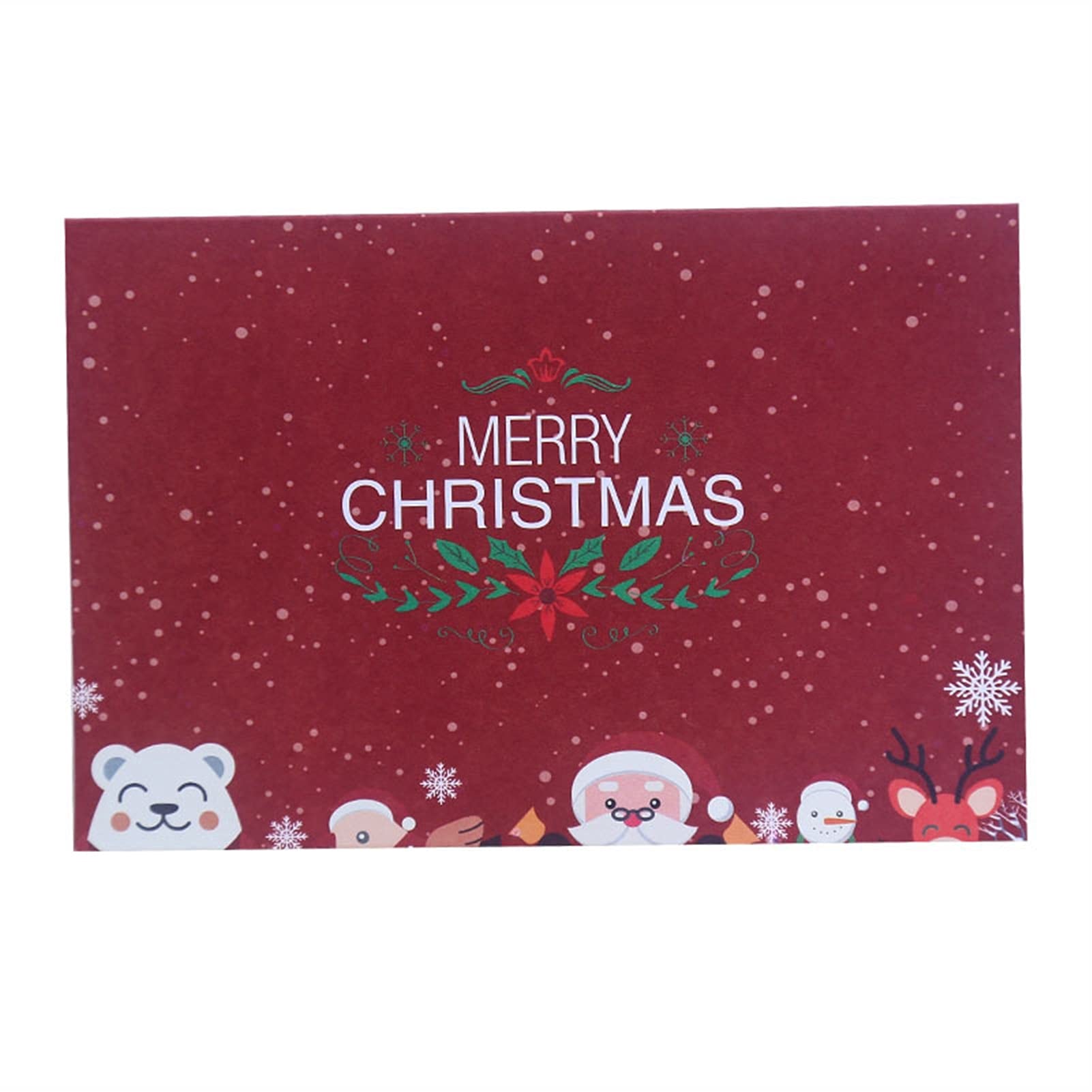 Kartki okolicznościowe festiwal błogosławieństwo kartka okolicznościowa 'Merry Christmas' papier zaproszenie kartki pocztowe 'Happy New Year' prezent dla dorosłych dzieci 60 szt. karty podarunkowe (kolor: B)