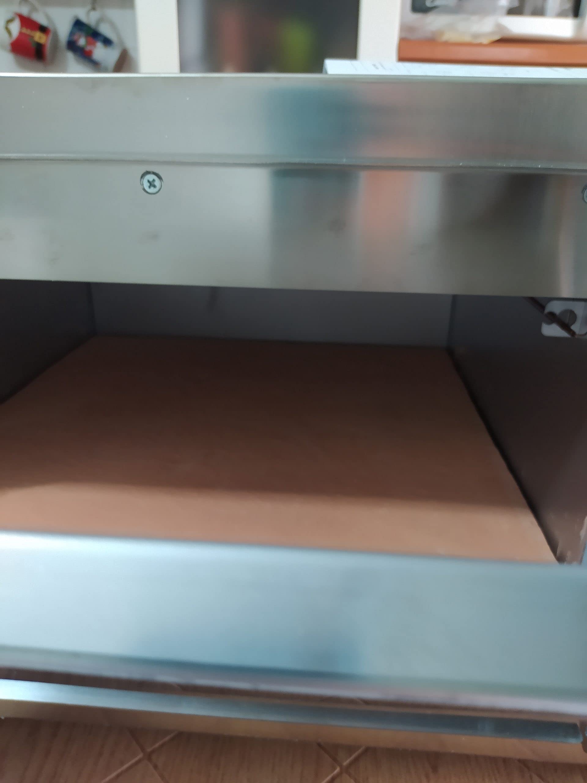 Megashopitalia Biscotto di Casapulla Pietra Refrattaria per Pizza Forno Fornace Sorbo Made in Italy (L40xP40xH3,2cm)