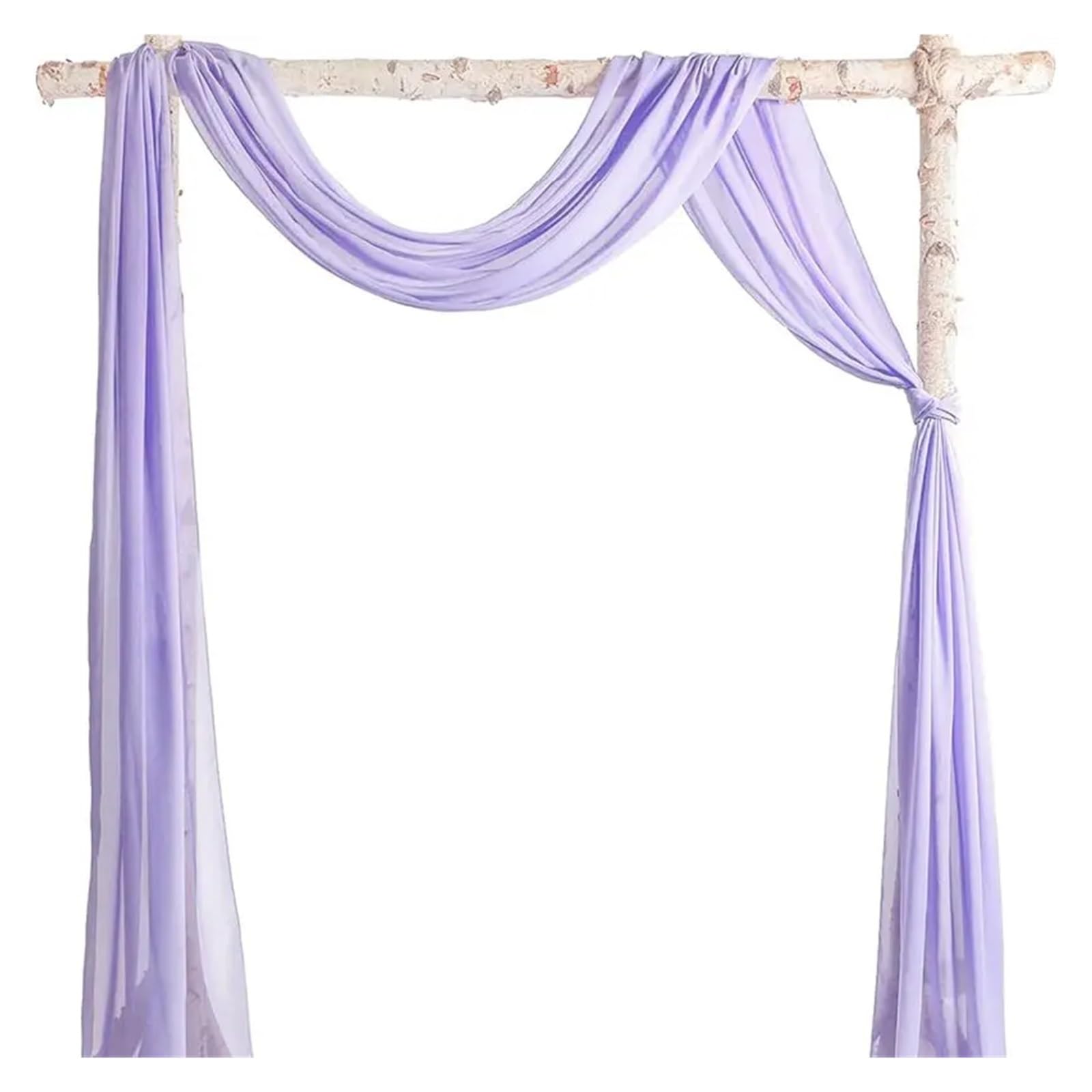 Tissu pour arche de mariage drapée pour masquer les structures et créer un fond photo romantique