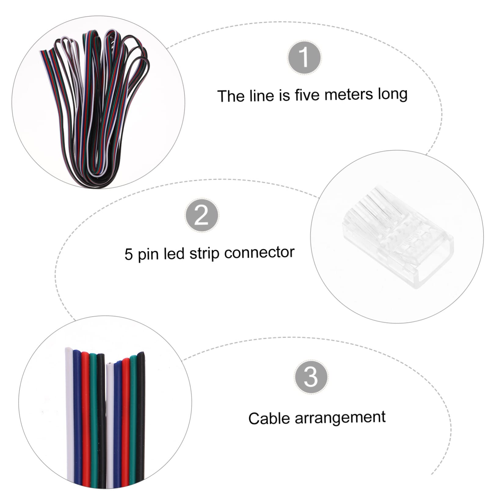 Tofficu 3 Sätze Led Streifen Verbinder Lötfreier Für Rgbw Led Lichtleisten Transparente Und Flexible Verbindung Für Einfache Montage 10 Stück * 3