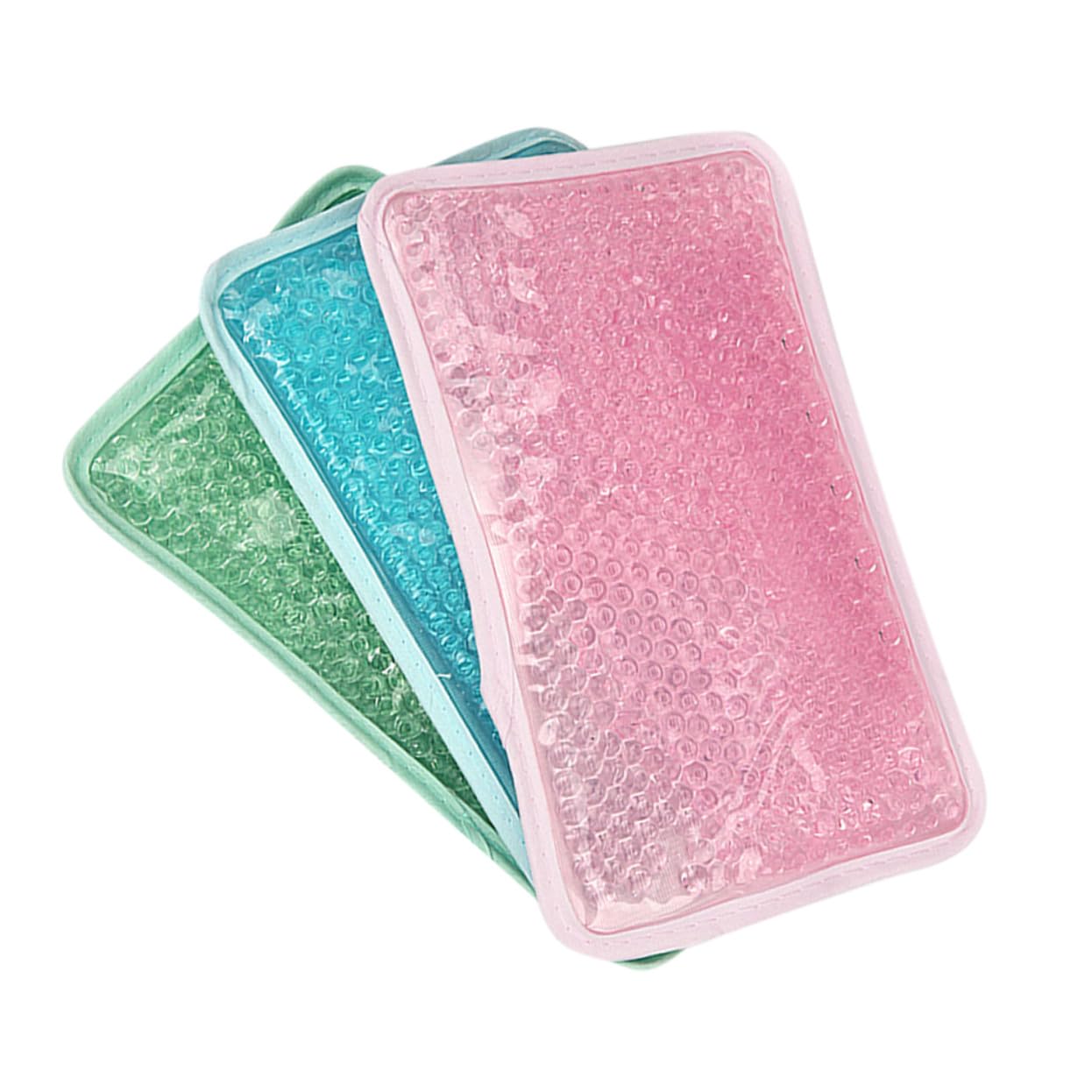 Borsa Gel Caldo Freddo 3 Pezzi in Pvc e Cristallo per Gambe e Spalle | Riutilizzabile, Morbida e Confortevole, Terapia a Caldo o Freddo, Formato Pratico per Uso Quotidiano