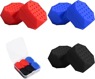 6pcs Jawline Exerciser, Silicone Jawline Exerciser for Men & Women Jawline Trainer Jawline Sculptor with 3 Resistance Levels for Beginners Intermediate & Advanced Users (3 Colors)