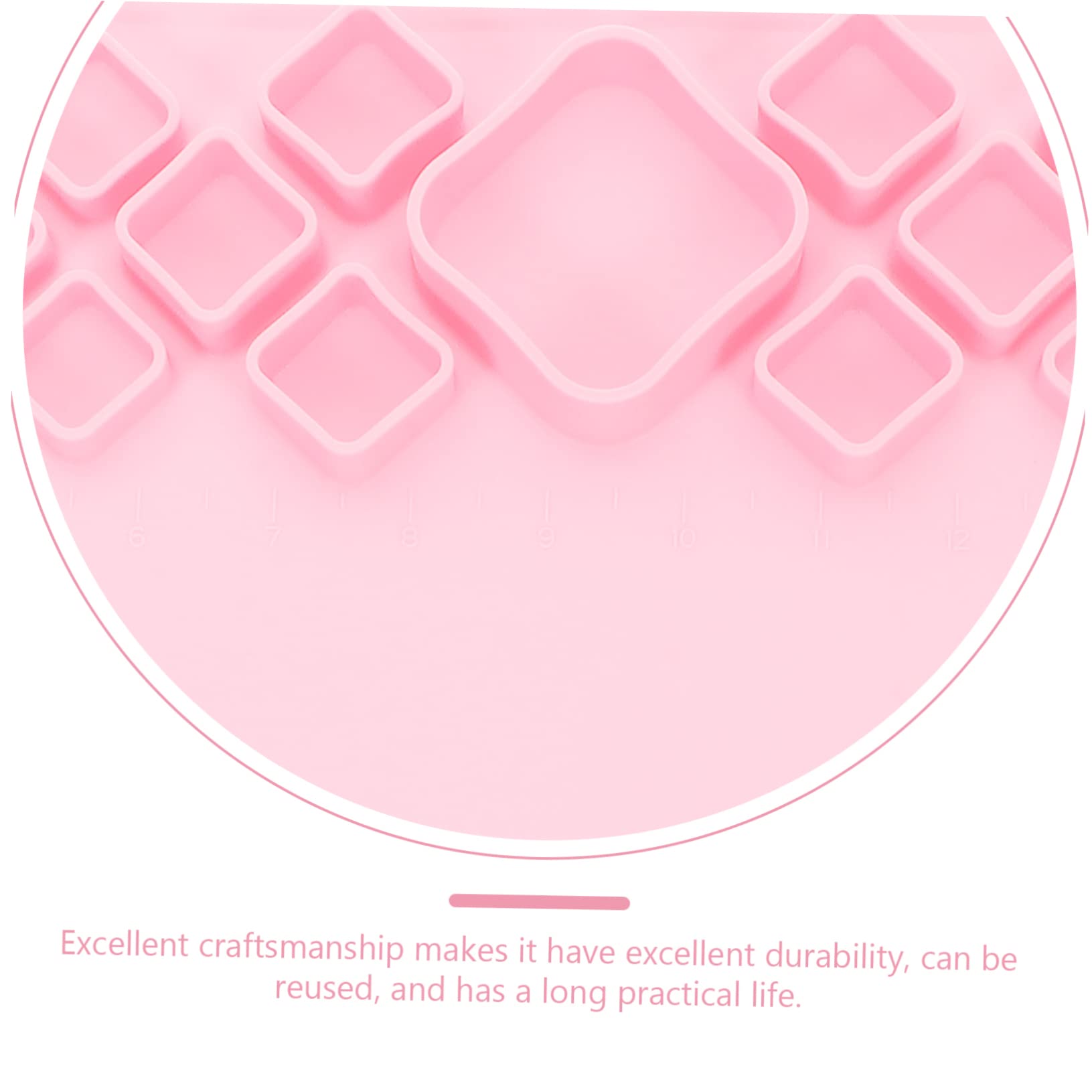 Silikon Bastelmatte Rosa für Tisch, Faltbar, Leicht, Tragbar