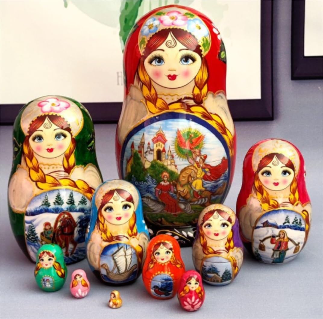 Amazon.co.jp: マトリョーシカ マトリョシカ ロシアの入れ子人形 10 個