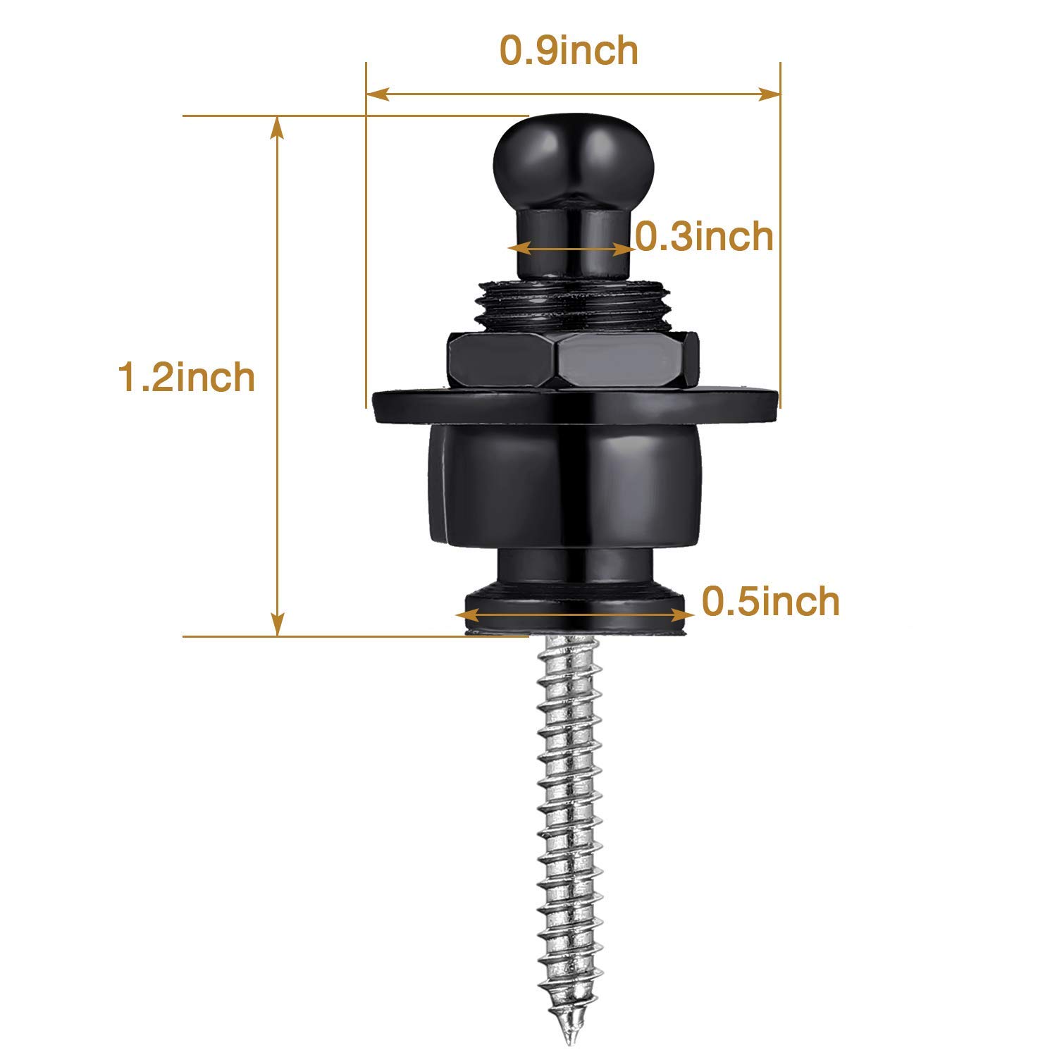 Blocco Cinghia Chitarra In Metallo - 2 Pezzi, Antiscivolo, Per Chitarra Elettrica E Classica - Foto 10
