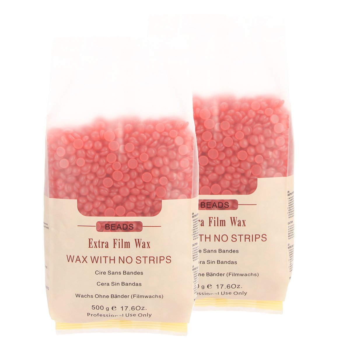 Landyta hard wax beans 1kg 脱毛ワックス ハードワックス ブラジリアンワックス 顔 鼻 全身脱毛 (いちご 500g*2個)