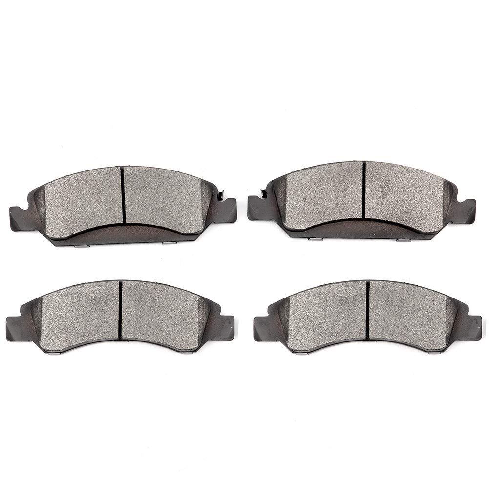 cciyu D1363 Ceramic Front Brake Pads Set fit For Cadillac Escalade ESV,EXT,For Chevy Avalanche,Silverado,1500,Express,1500,Suburban1500,Tahoe,For GMC Savana,1500,Sierra,1500,Yukon XL,1500