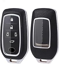 Toyota Smart Key Case Alphard Key Case Vellfire Harrier Key Cover PC Material 360 Degree Cover Macaron RAV4 Harrier (Black)