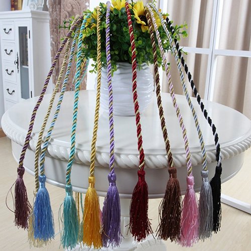 image for balloonbobo 1 Piece Curtain Rope Tiebacks Decorative Holdbacks Vintage