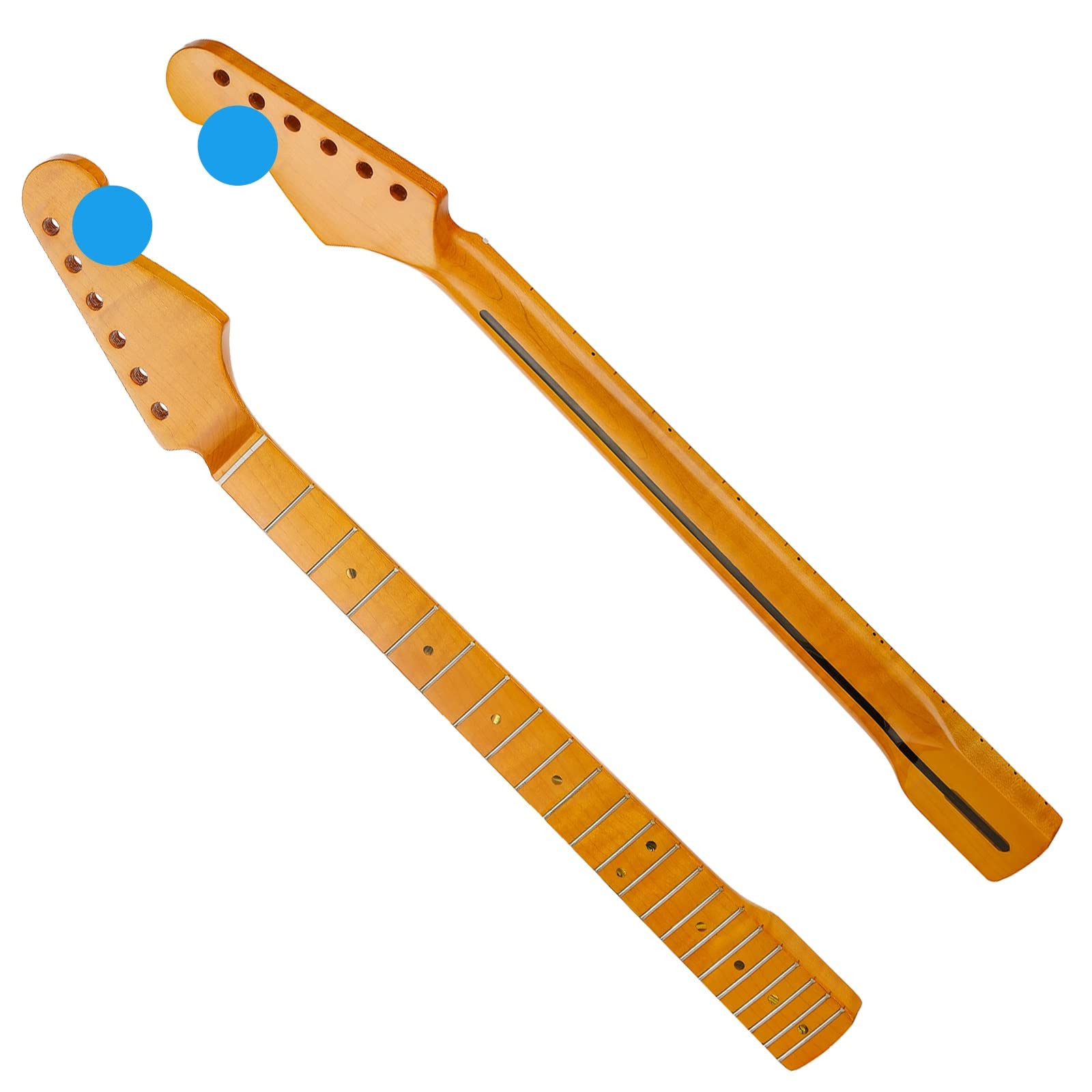 21fret ST Canadian Maple Electric Guitar Neck 14" Radius of Fingerboard