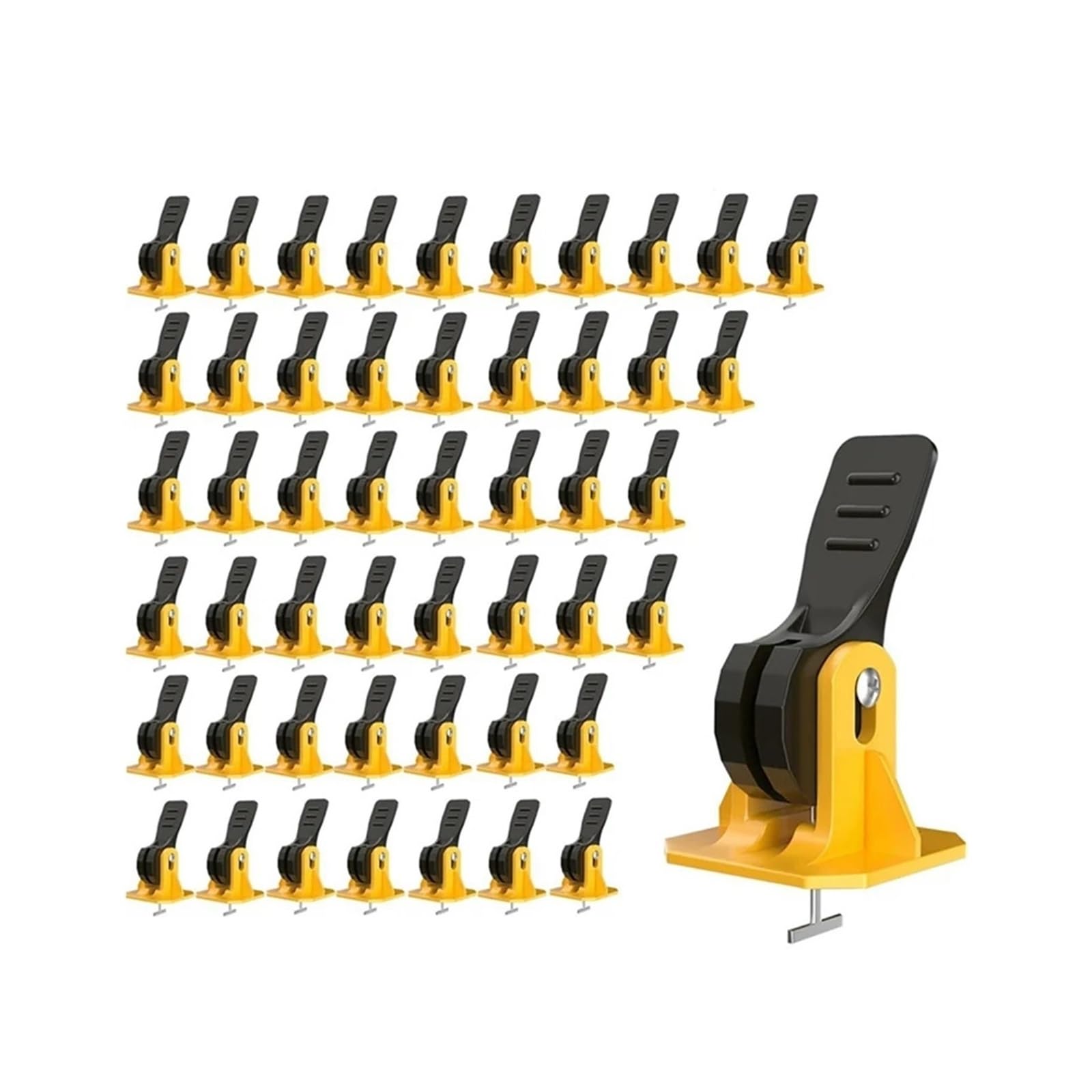 Strumento per livellare le piastrelle 50 pezzi di strumenti for piastrelle for installazione livellante, riutilizzabile, pavimento, clip