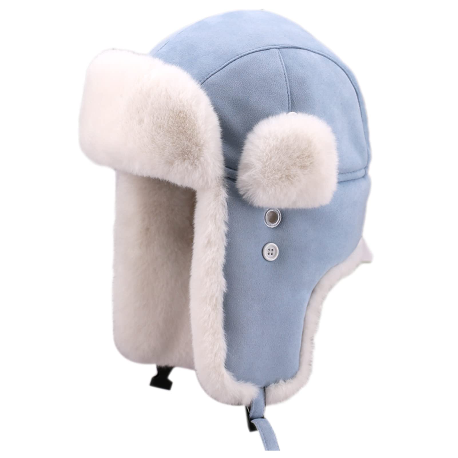 Berretto Invernale da Aviatore,Cappello Russo con Pelliccia Sintetica,Adulti e Bambini,Uomo Donna Berretto con Paraorecchie