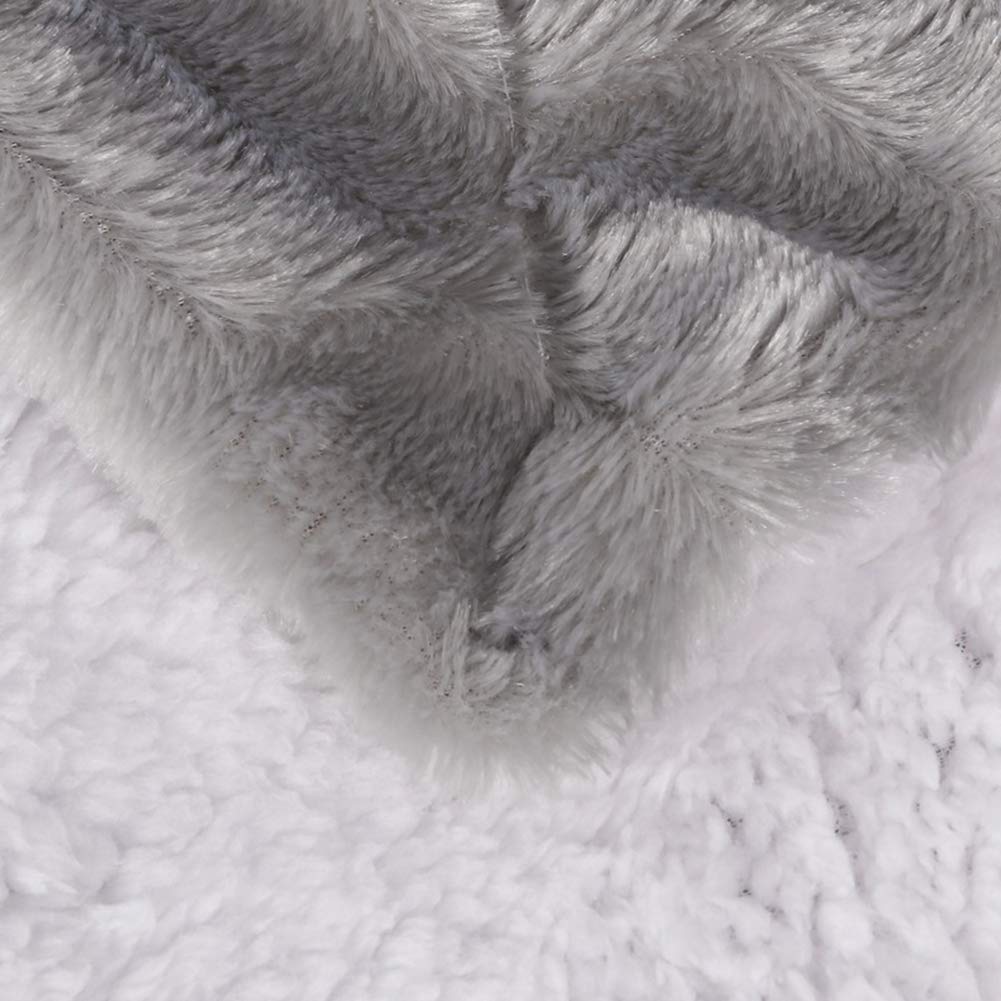 Basics Coperta in Pile Morbida e Confortevole per Divano, 127 x 152 cm, Nero