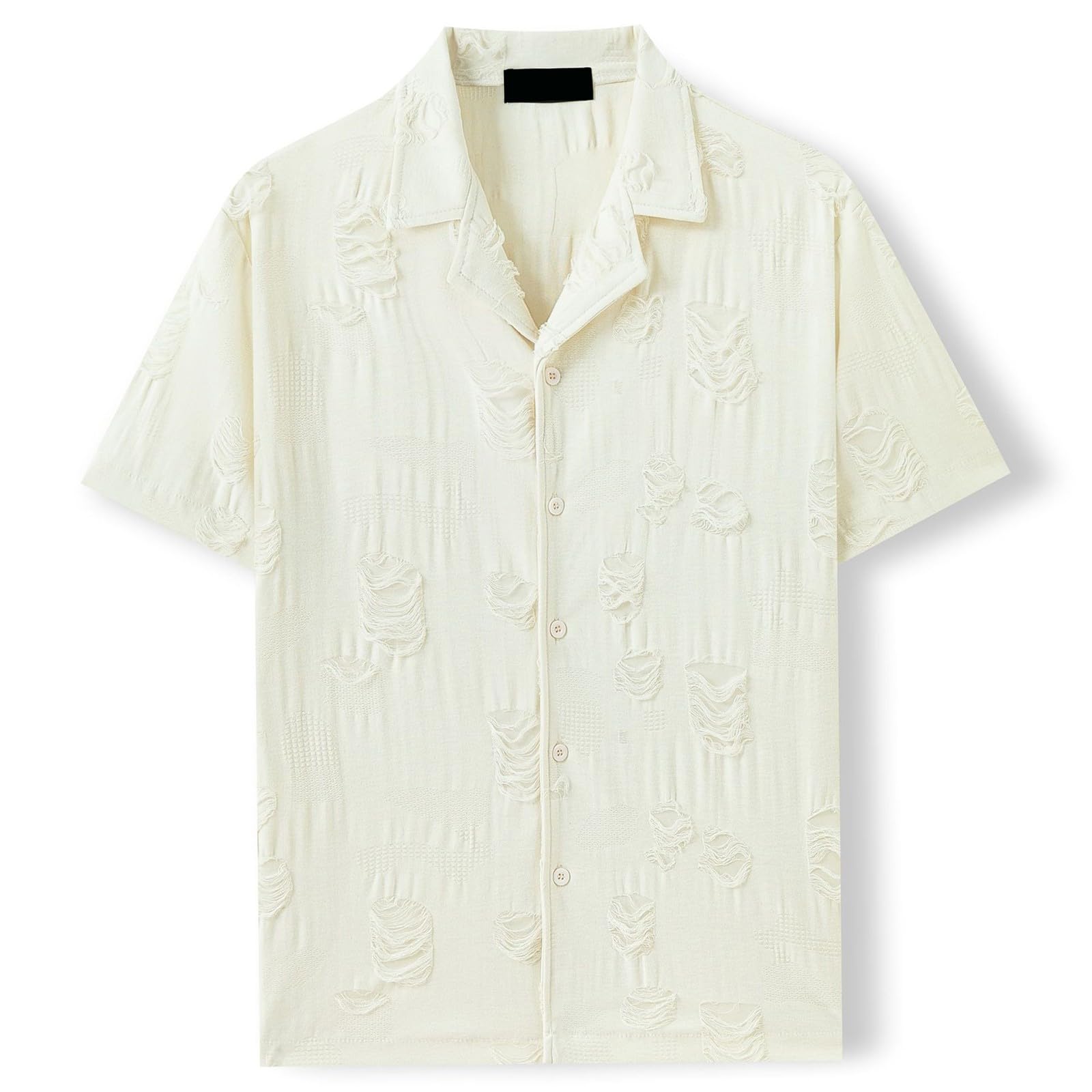 WINWUQB - Camisas de manga corta para hombre, para verano, playa, vacaciones, ajuste regular, casual, con botones, camisa clásica hawaiana