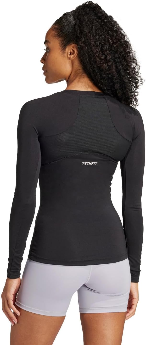 Adidas Womens Techfit Long-Sleeve Training Top - Image 3